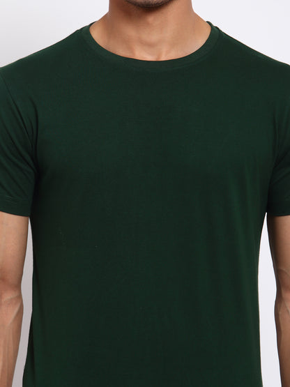 Plain Green Half Sleeves T-shirt