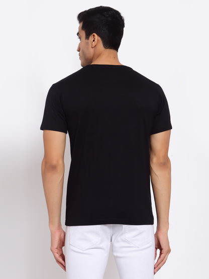 Plain Black Half Sleeves T-Shirt