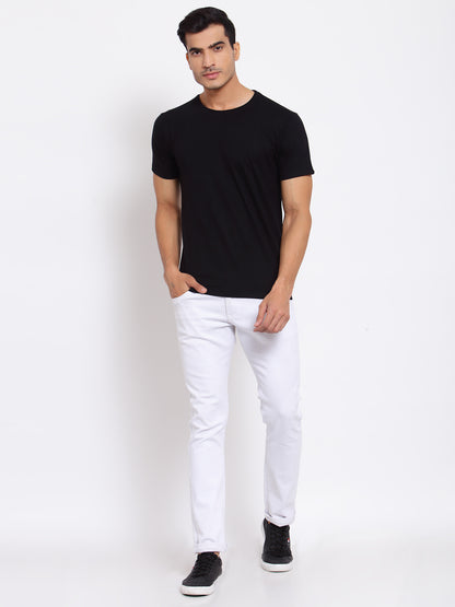 Plain Black Half Sleeves T-Shirt