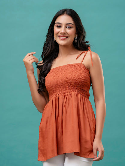 Feranoid Smocking Long top Rayon  FRKT6370