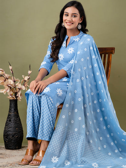 Women Kurta Pant Set FRKT6719