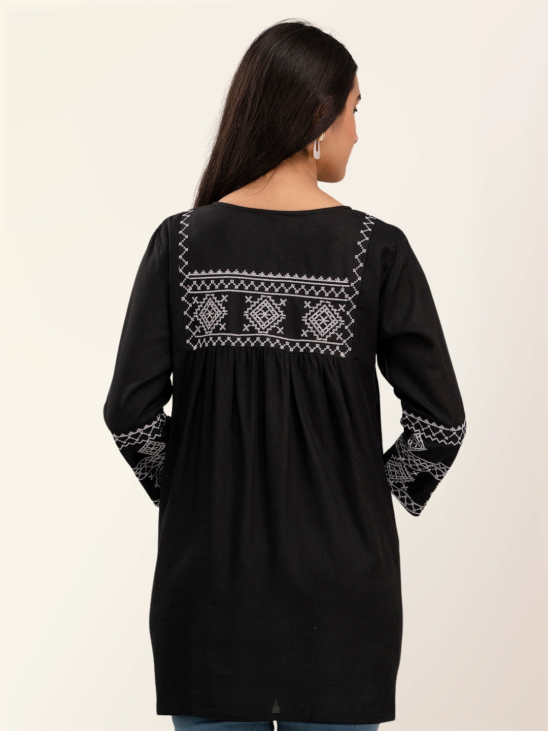 Feranoid Embroidery Top Rayon FRKT6375