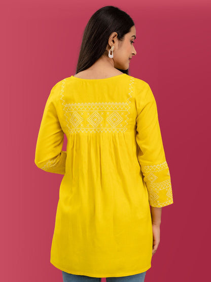 Feranoid Embroidery Top Rayon FRKT6372