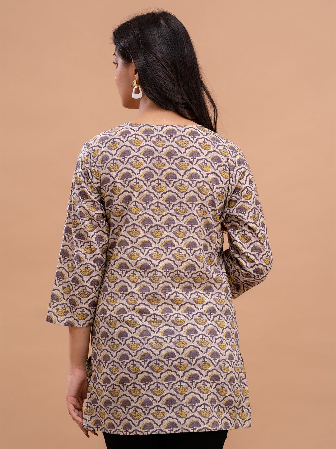 Floral Printed Pure Cotton Kurti FRKT6204