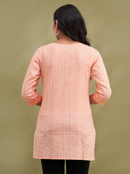 Women Cotton Printed Short Kurti