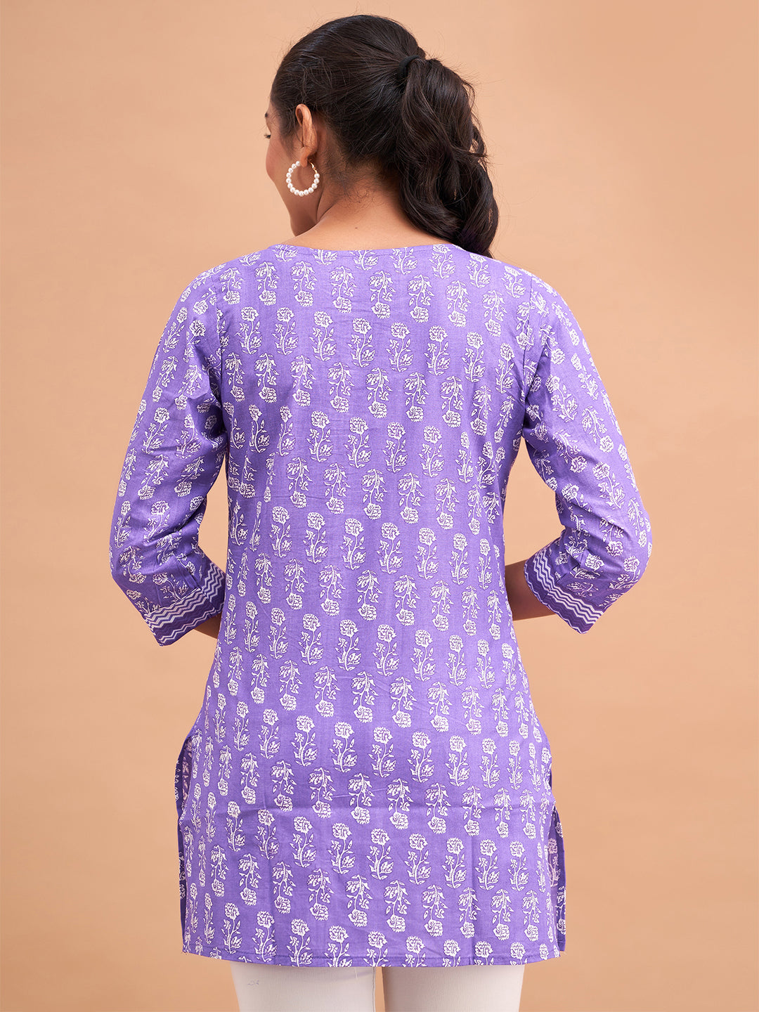 Women Cotton Printed Short Kurti