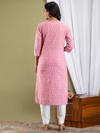 Women Kurta Pant Dupatta Set FRKT6736