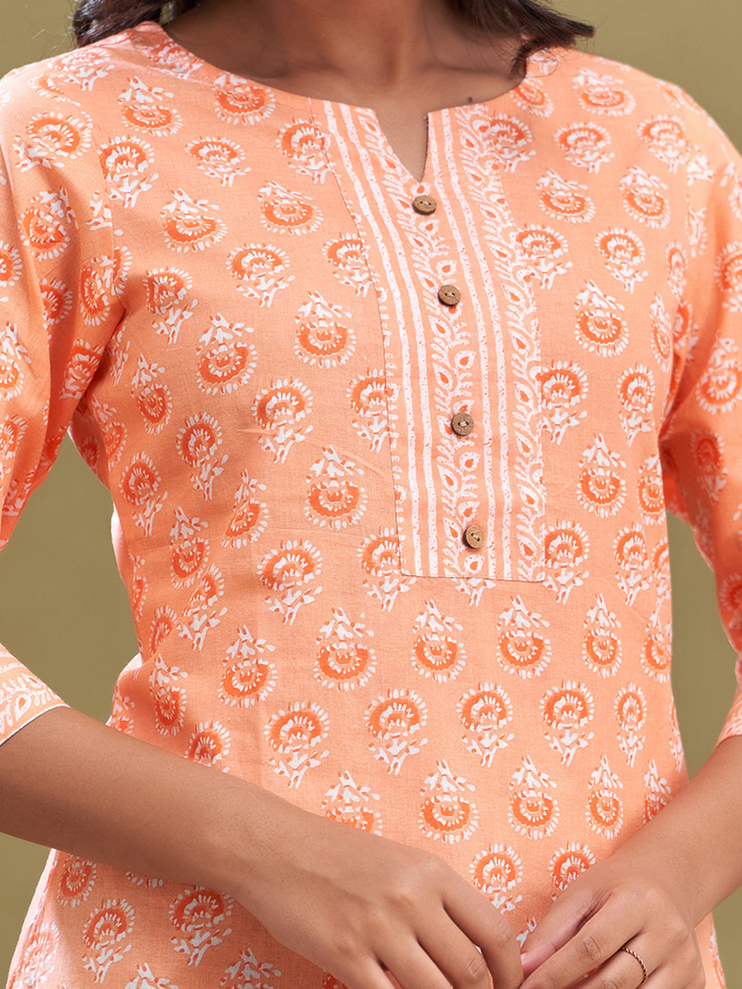 Women Cotton Printed Short Kurti