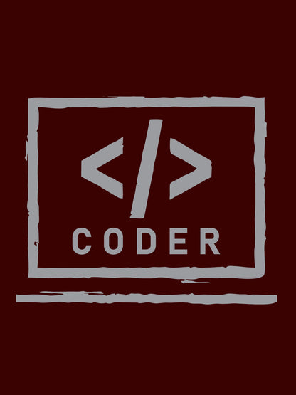 Coder Maroon T-Shirt