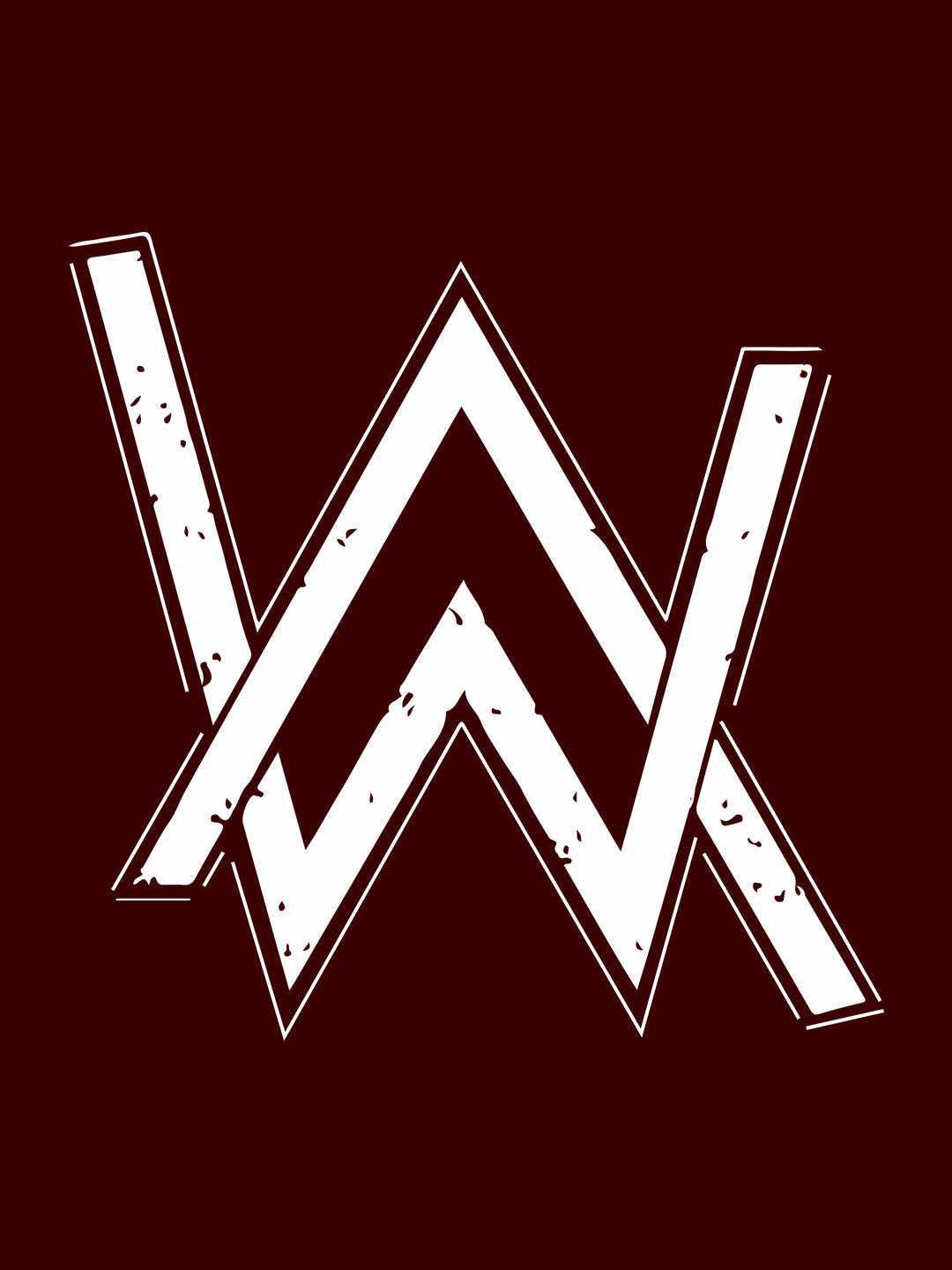 AlanWalker Maroon Half Sleeve T-Shirt