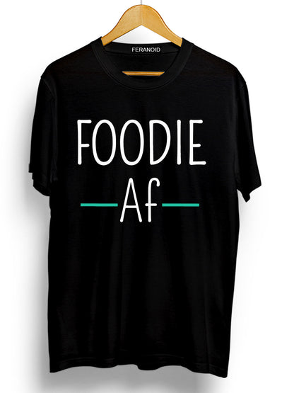 Foodie Af Black T-Shirt