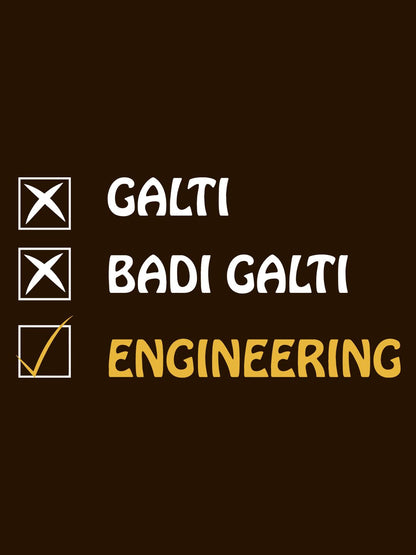 Galti Engineering Brown T-Shirt