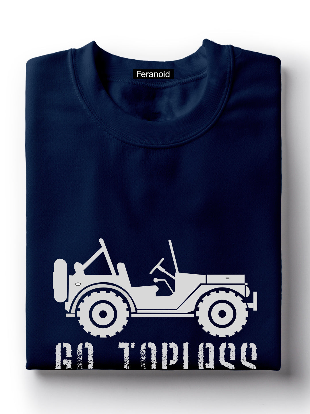 Go Topless Blue T-Shirt