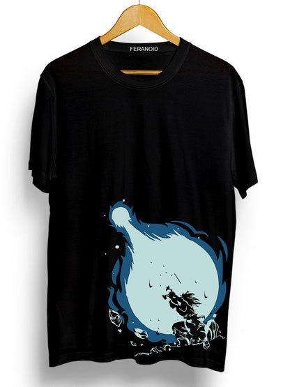 Goku Side Print Black T-Shirt