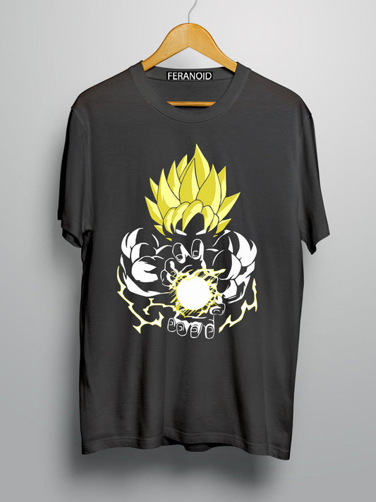 Goku Yellow Grey T-Shirt