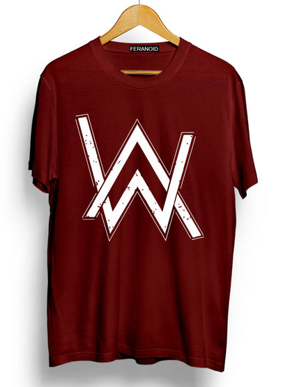AlanWalker Maroon Half Sleeve T-Shirt