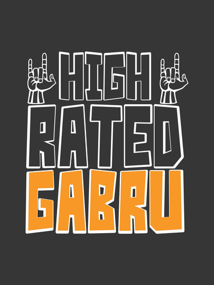 High Rated Gabru Grey T-Shirt