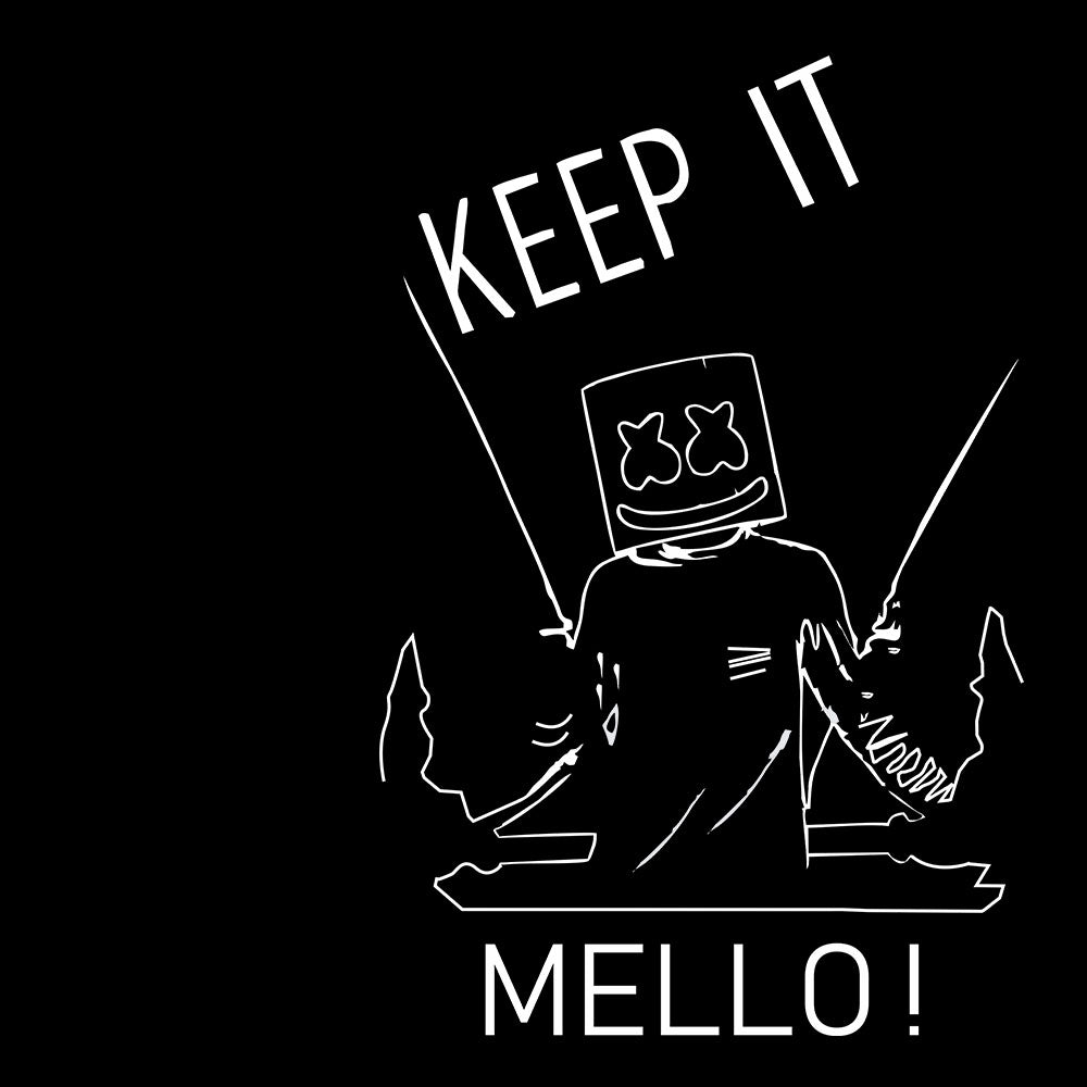 Keep It Mellow Black T-Shirt