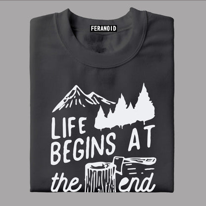 Life Begins Black T-Shirt