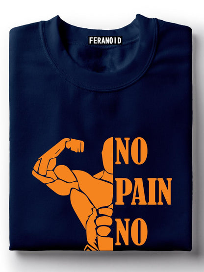 No Pain No Gain Blue T-Shirt