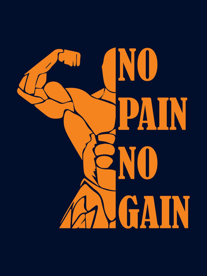 No Pain No Gain Blue T-Shirt