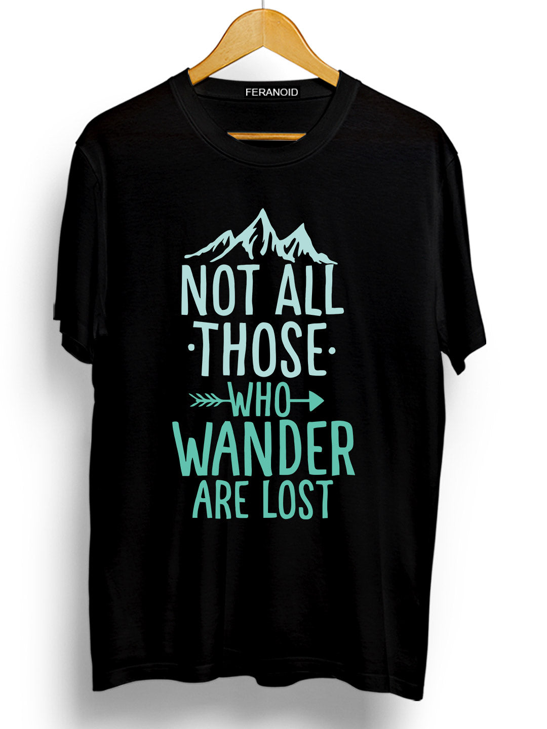 Not All Those Who Wander Black T-Shirt