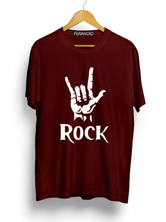 Rock Hand Maroon T-Shirt