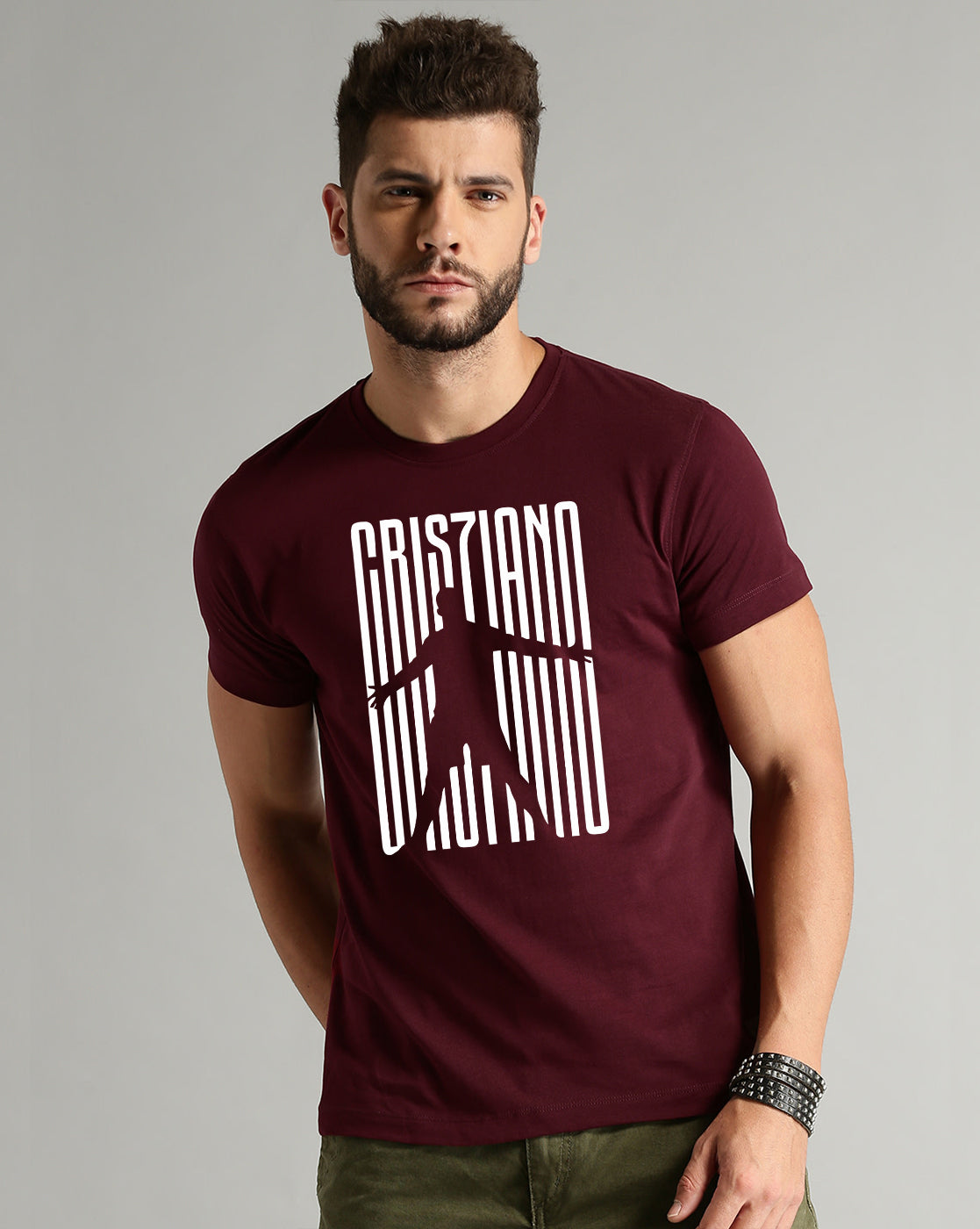 CristianoRonaldo Maroon T-Shirt