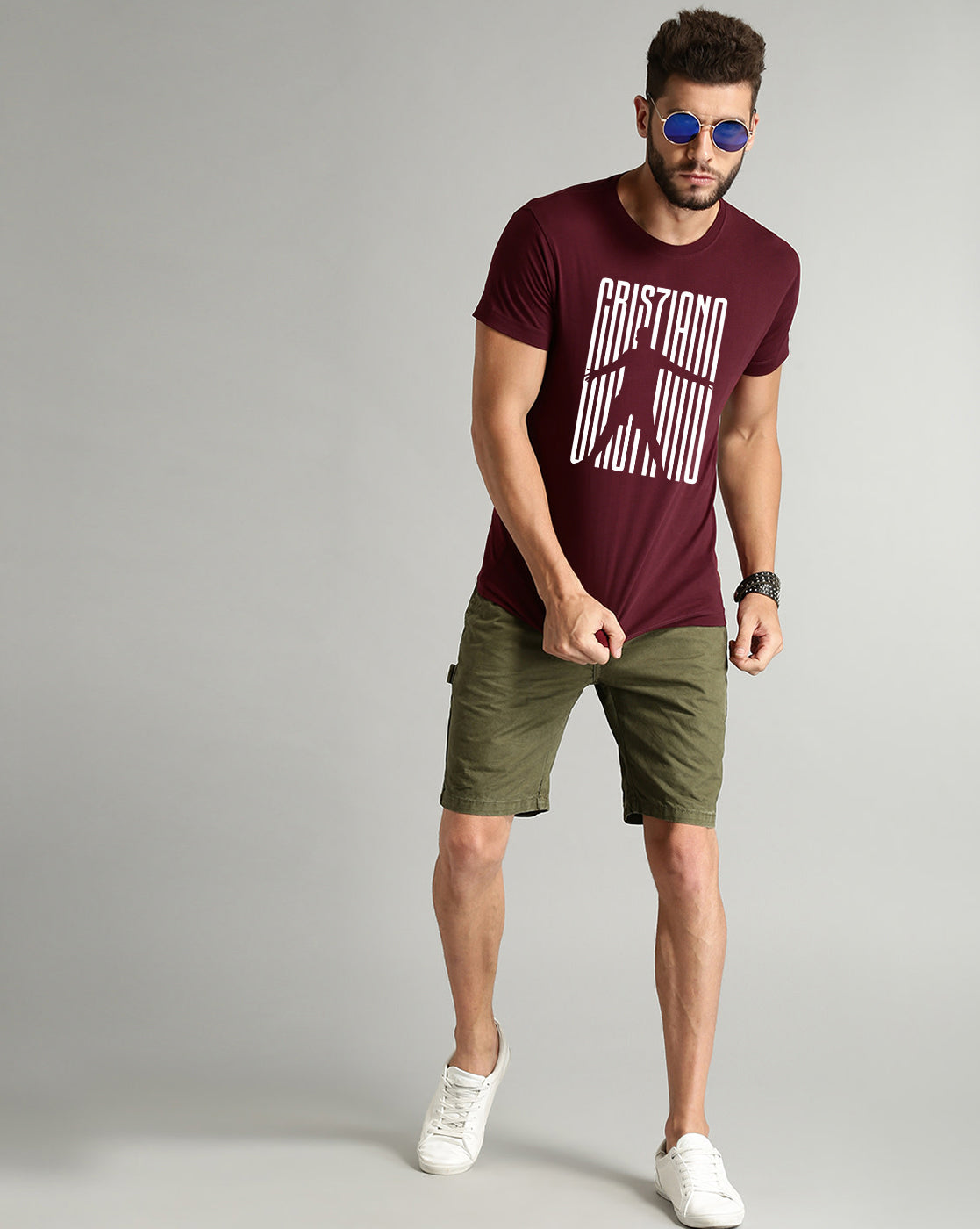 CristianoRonaldo Maroon T-Shirt