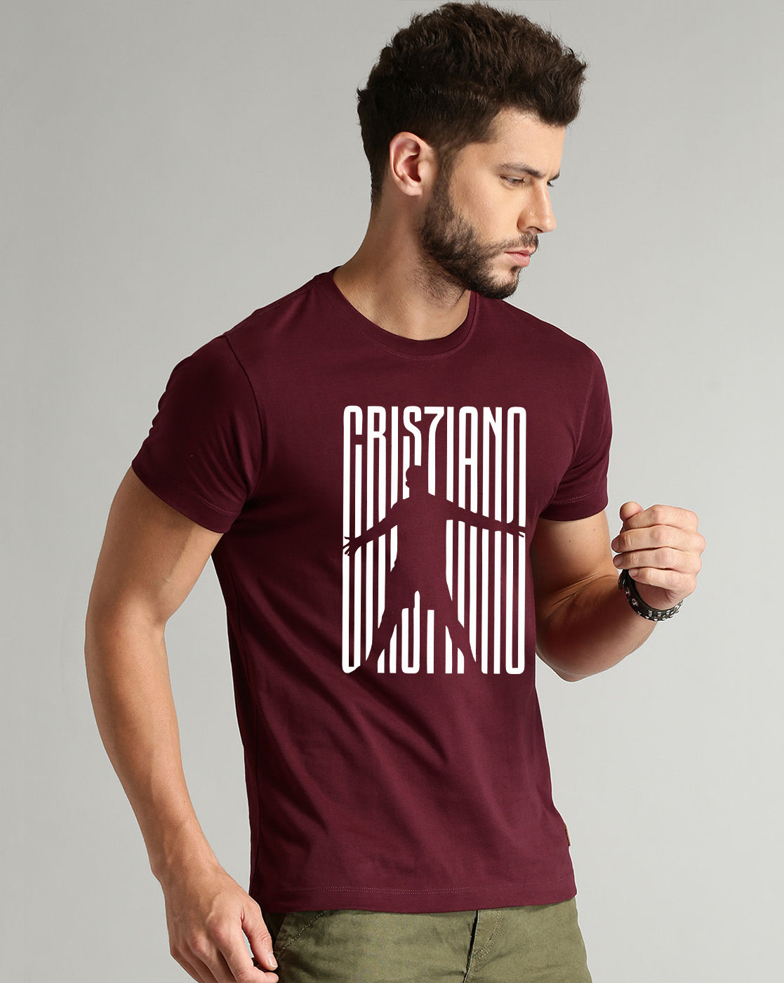 CristianoRonaldo Maroon T-Shirt