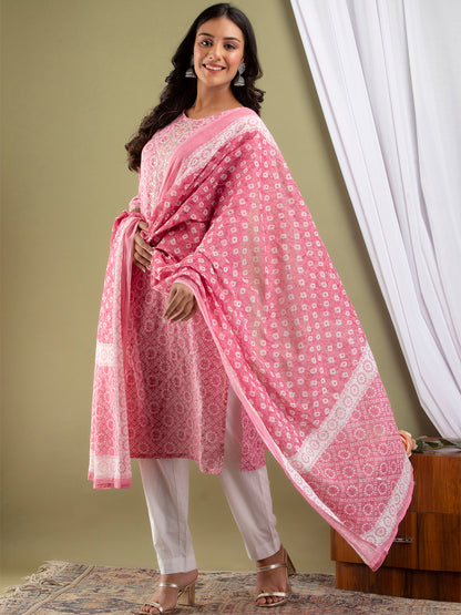 Women Kurta Pant Dupatta Set FRKT6736