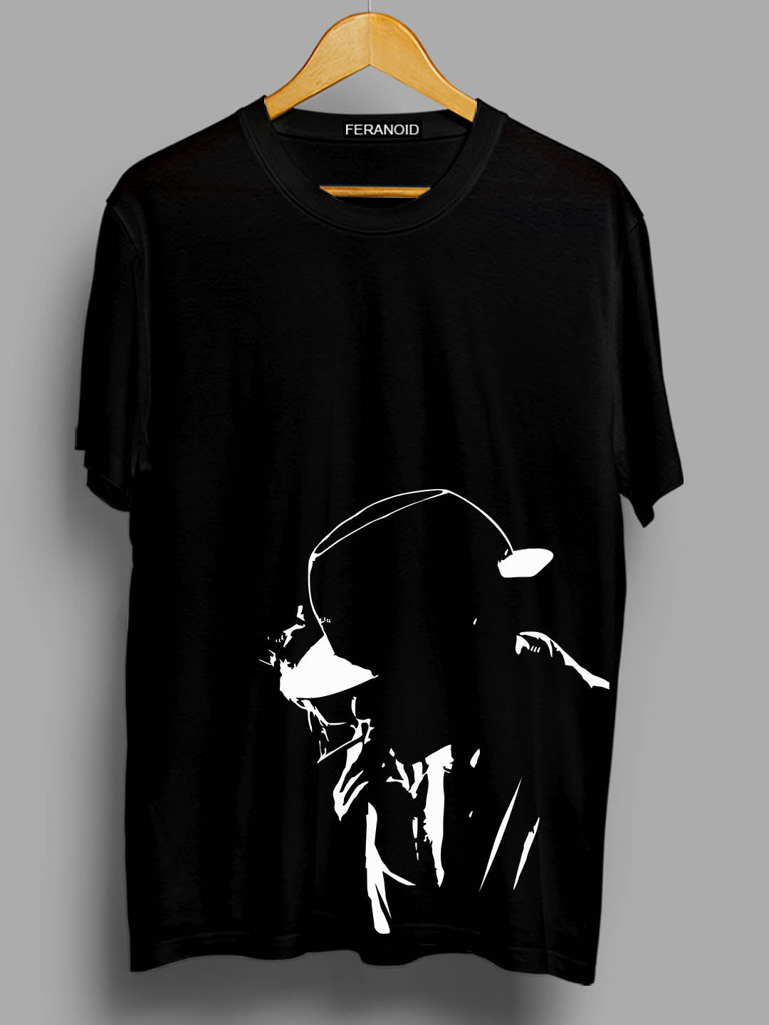 Smoke Man Black T-Shirt