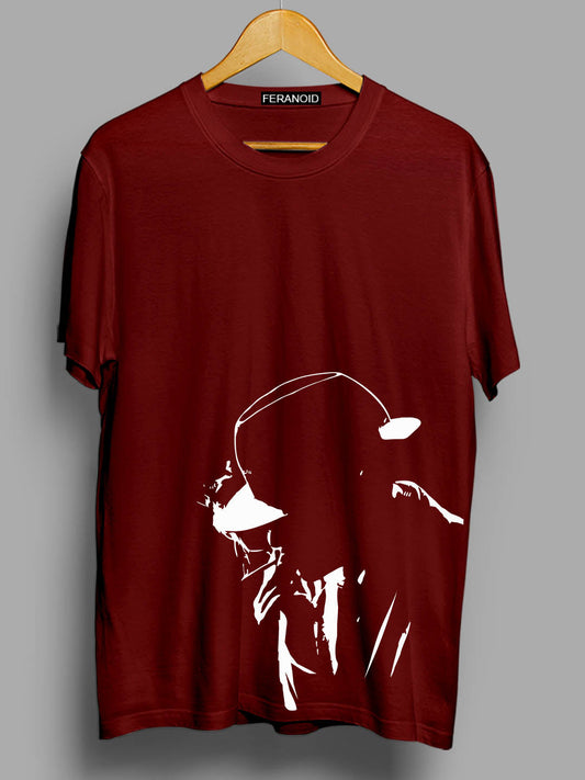 Smoke Man Maroon T-Shirt