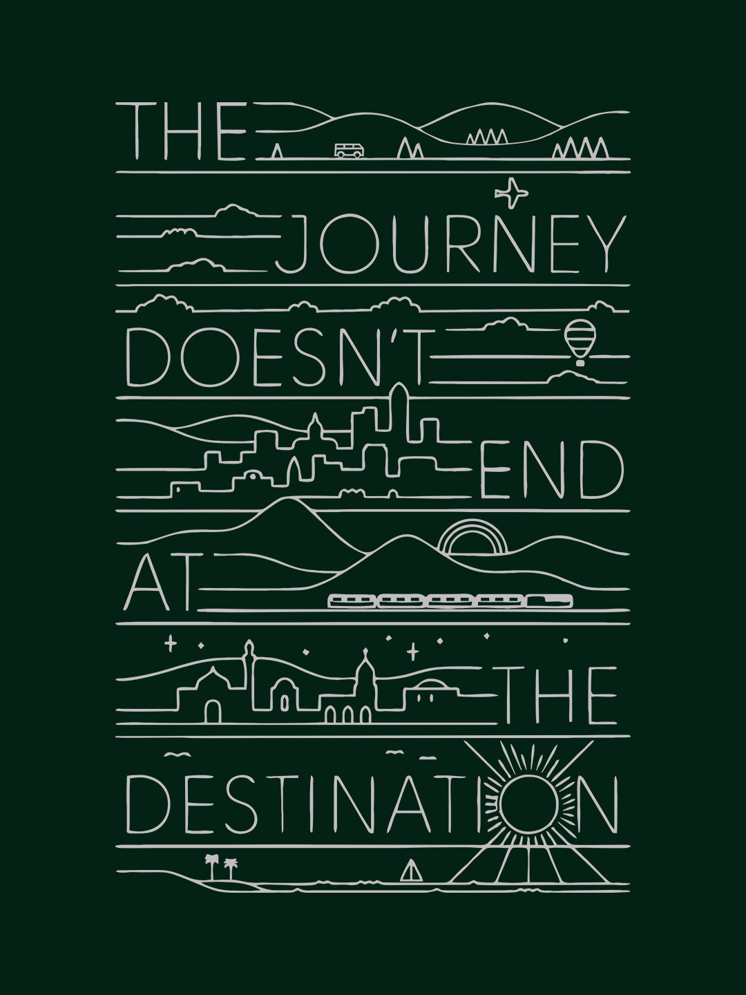 The Journey Green T-Shirt