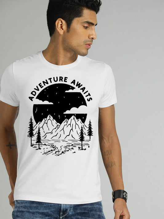 Adventure Awaits White T-Shirt