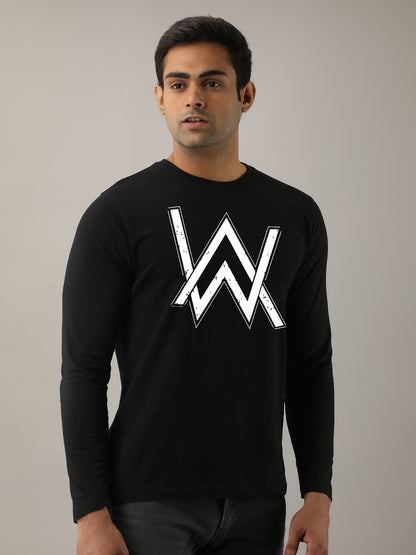 Alan Walker Grey Full Sleeves T-Shirt