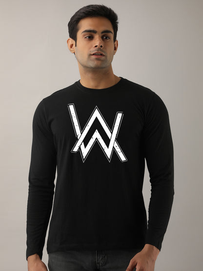 ALAN WALKER BLACK FULL SLEEVES T-SHIRT
