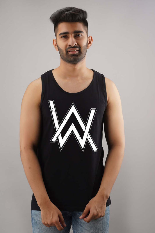 Alan Walker Black Sleeveless T-Shirt