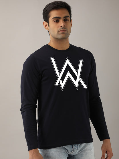 Alan Walker Grey Full Sleeves T-Shirt