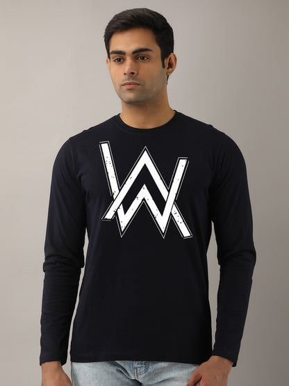 ALAN WALKER BLUE FULL SLEEVES T-SHIRT
