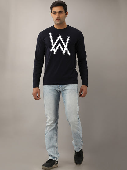 Alan Walker Grey Full Sleeves T-Shirt