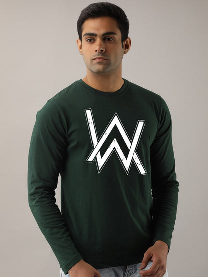 Alan Walker Grey Full Sleeves T-Shirt