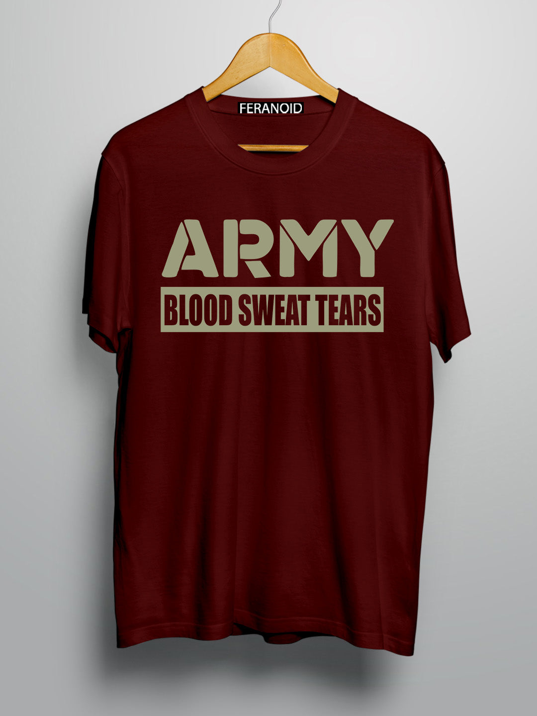 Army Maroon T-Shirt