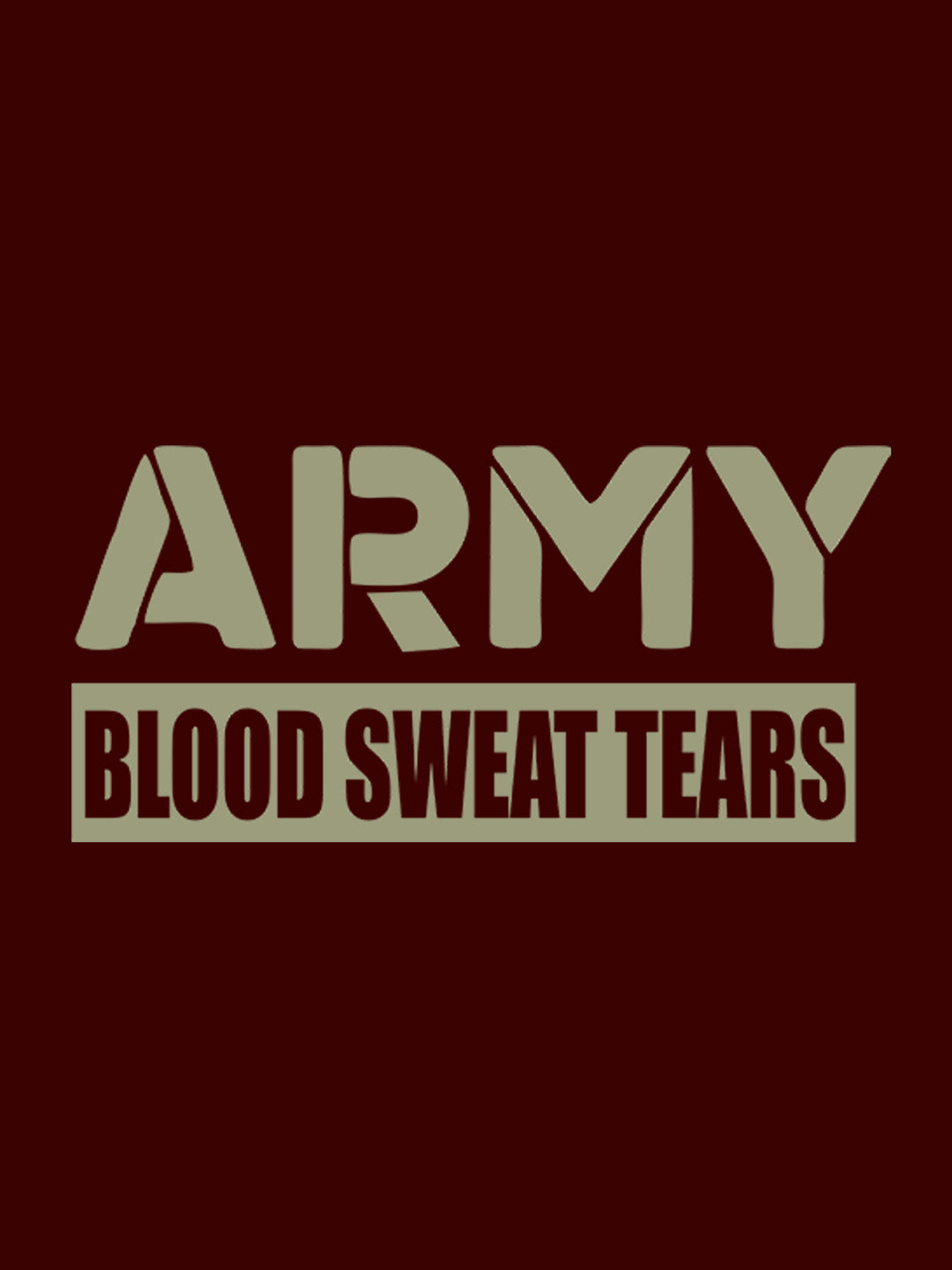 Army Maroon T-Shirt