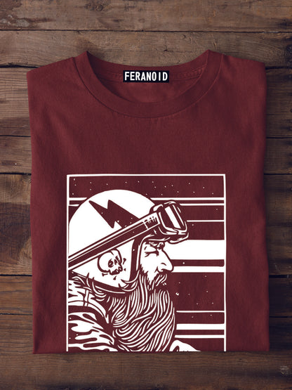 Beard And Ride Maroon T-shirt
