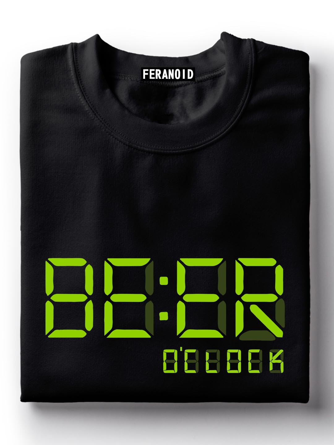 BEER O CLOCK BLACK T-SHIRT