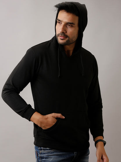 BLACK SOLID SWEATSHIRT