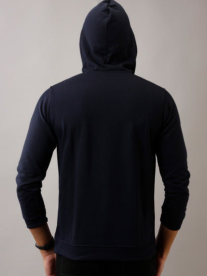 BLUE SOLID HOODIE