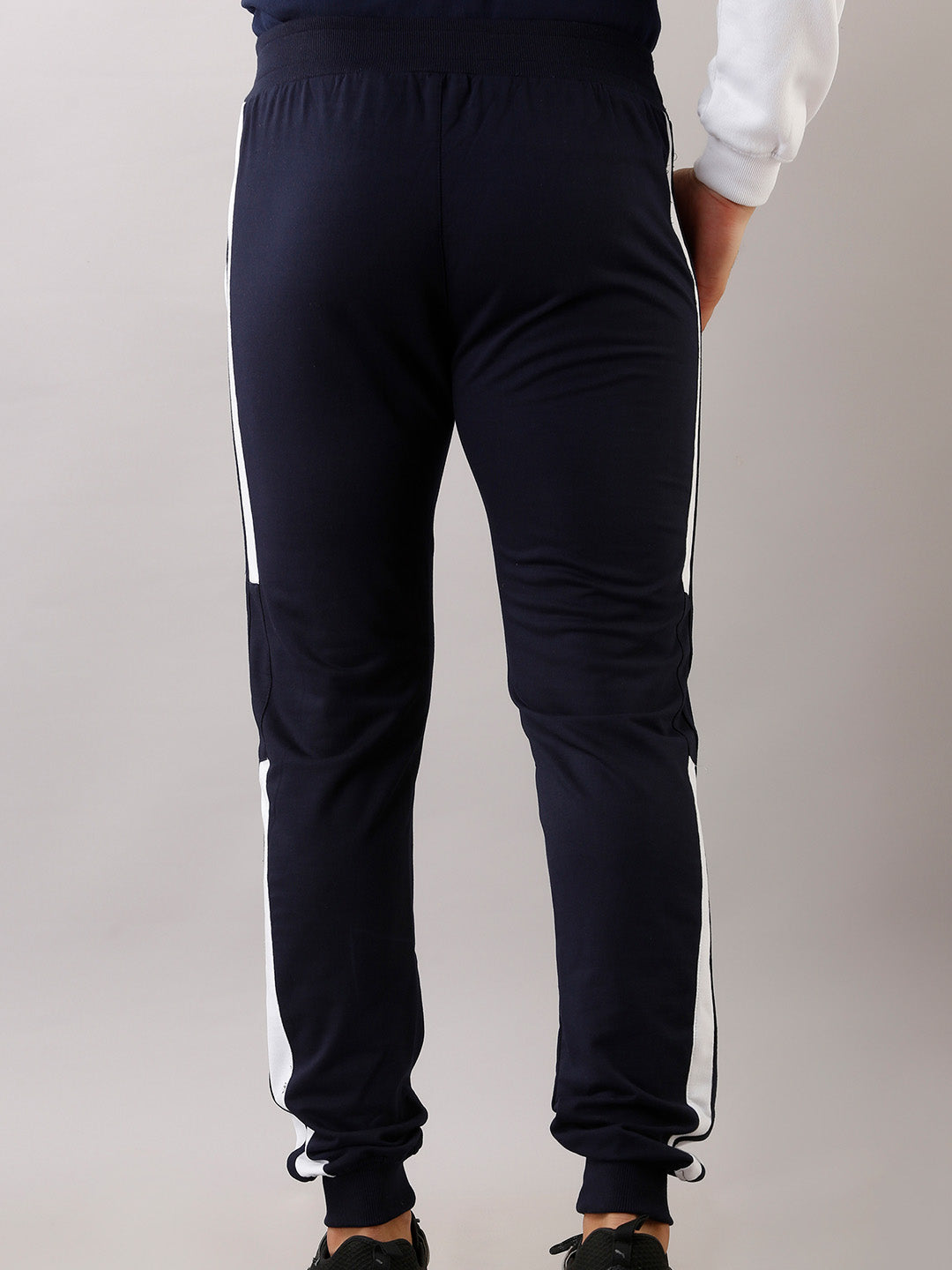 BLUE WHITE LINED TRACK PANTS – feranoid