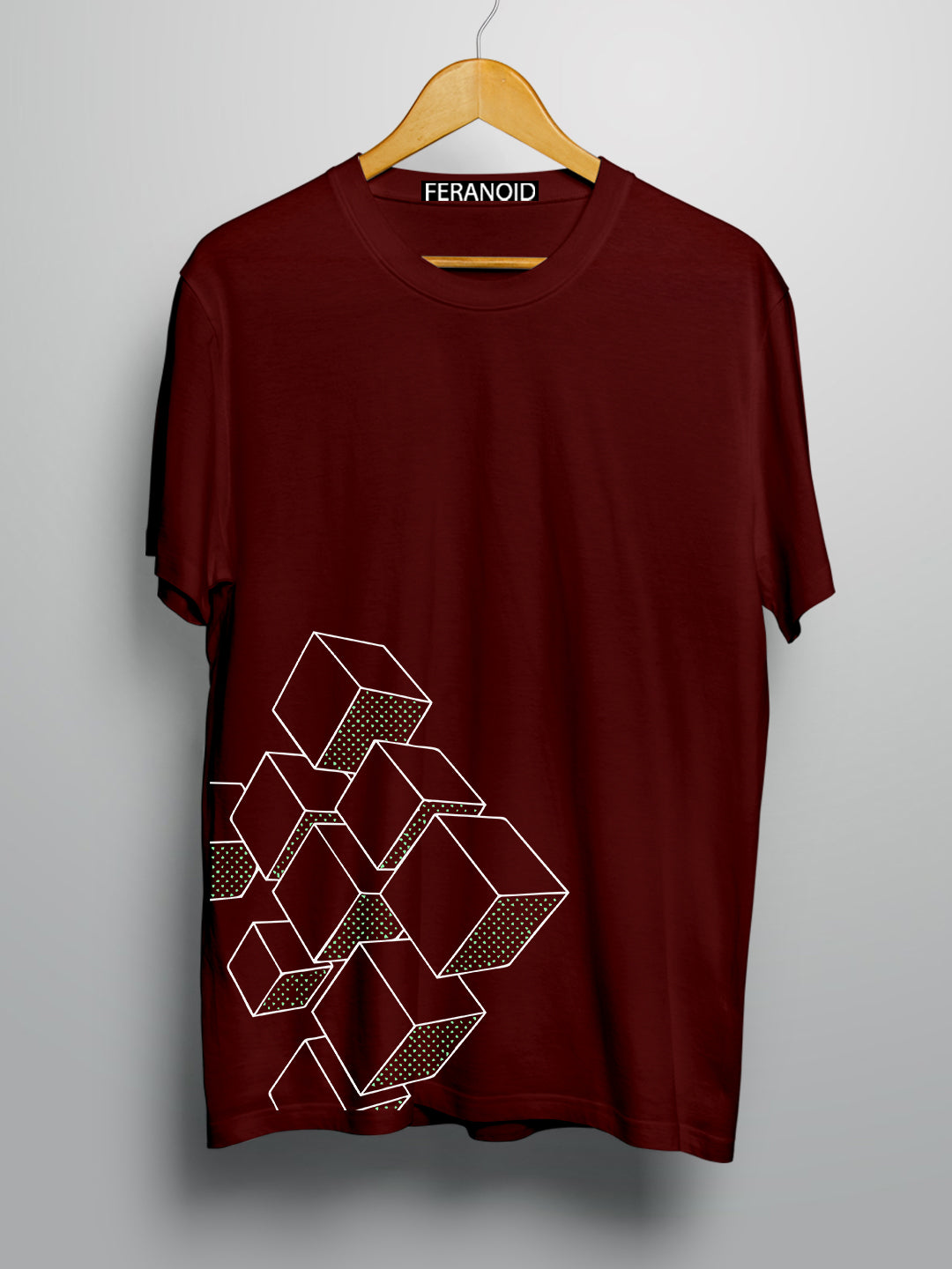 Boxes Maroon T-shirt